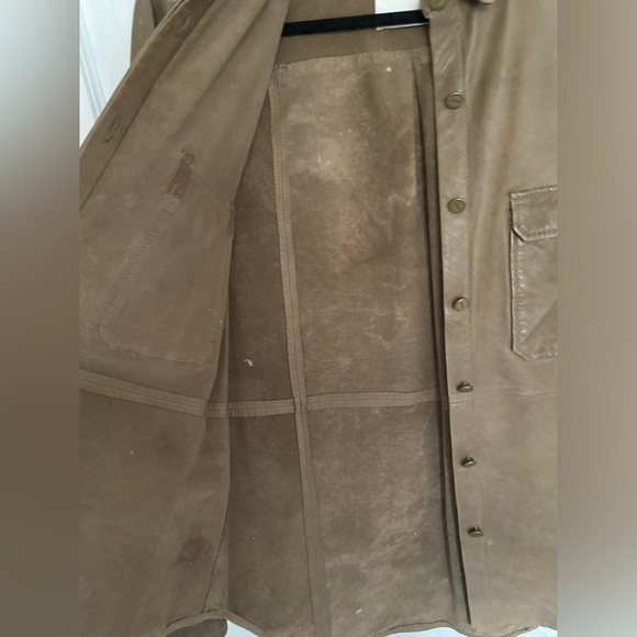 ZARA 100% Leather Shirt Size S - Picture 14 of 14